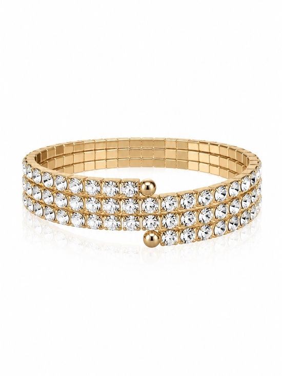 Anthropologie Jewelry - Gold Crystal Bracelet - Elegant Women's Jewelry